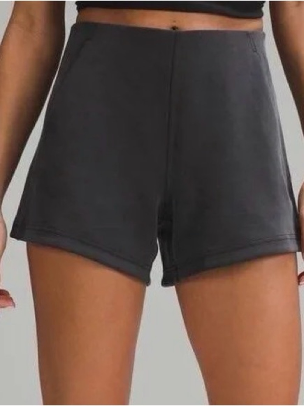 Lululemon Softstreme mid rise kick flare 4in shorts